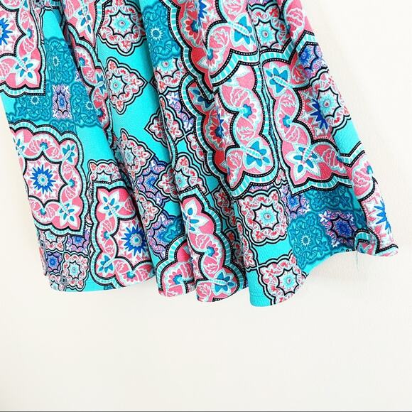 NEW Agnes & Dora mosaic print slip on midi skirt S NEW WITH TAGS - Picture 5 of 13